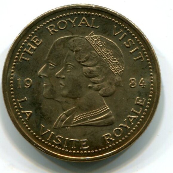 1984 Canada City of Cornwall Royal Visit Commemorative Medal (b318-7) - Picture 1 of 2